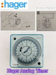 Quality Hager 24 Hours Timer Analog Switch Wall Mounted Type