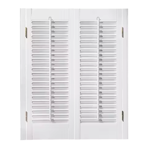 Custom-made Classical Decor Home plantation Windows Blinds Wooden Louver Window Shutters Louver Door