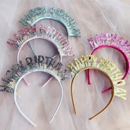 happy birthday topper happy birthday headband happy birthday decoration Cross-Border Birthday Headba