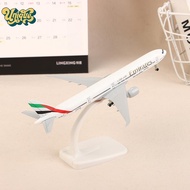 (Unique) 20cm B777 UAE Emirates Airline Boeing 777 Aircraft Model Die-casting Alloy Metal Airplane W
