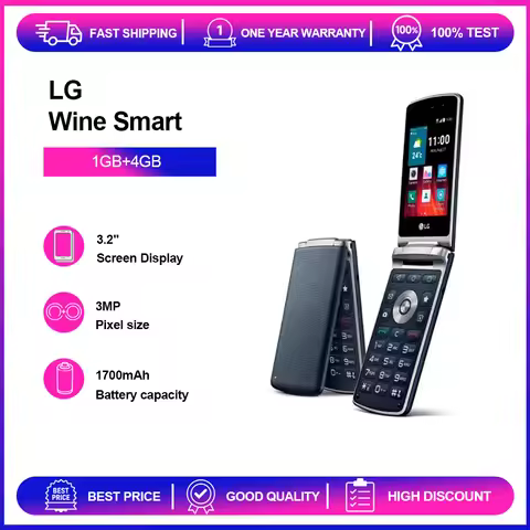 Original LG Wine Smart H410 Mobile Phone 3.2'' 1GB+4GB 3MP Bluetooth Android SmartPhone