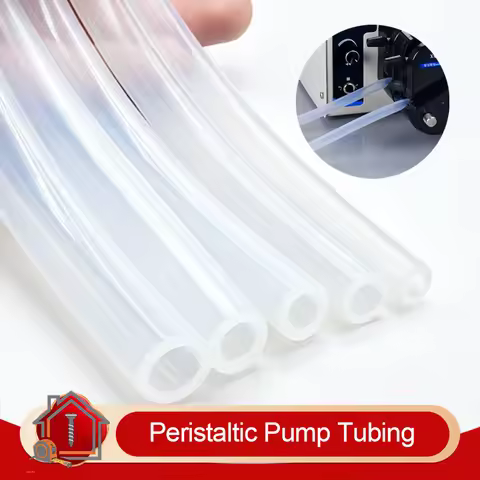 1/3m Food Grade Silicone Peristaltic Pump Tubing, High Temp Resistant Flexible Hose for Pharmaceutic