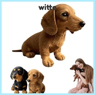 WITTE Dog Plush Toy, Cute Simulation Stuffed Animals Plush,  Design Realistic Gift Mimics Natural Mo
