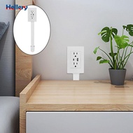 [Hellery] Electrical Outlet Extender Extendable Outlet Box Plug for Bedside Table