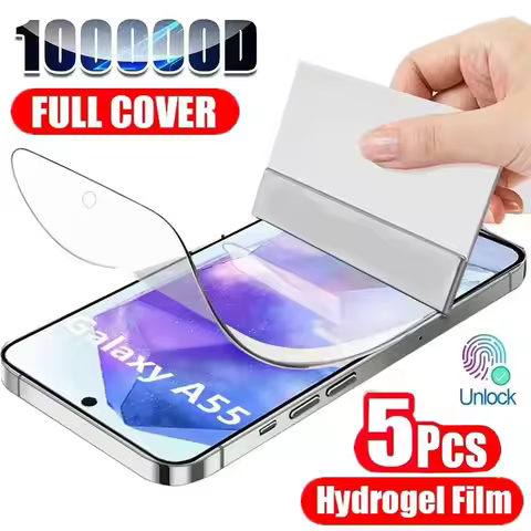 5Pcs Soft Hydrogel Film For Samsung A17 A16 A26 A36 A56 A15 A35 A55 A54 A50 A70 Screen Protector For