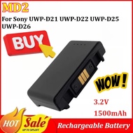 MD2 3.2V 1500mAh Rechargeable Battery for Sony UWP-D21 UWP-D22 UWP-D25 UWP-D26 Wireless Microphone T