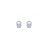 Everest Jewellery - SILVER FLOWER EARRING JEWELLERY SET WITH ZIRCONIA