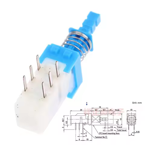 For ALPS Key Switch Power Amplifier Mixer Car Switch SPUN194700 Self-locking