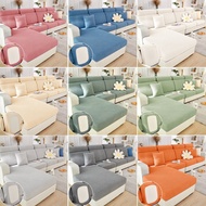【12 Colors 】Thick Sarung Sofa Seat Covers Solid Color Sofa Cushion Covers for Living Room Funiture Protector Couch Cover L Shape Sofa Slipcovers