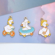 1 pcs Charm Enamel Epoxy DUCK GOOSE DUCK