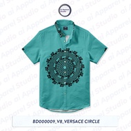 KEMEJA Versace Circle BD Premium Short Sleeve Unisex Shirt000009 By Ai Apparel Studio