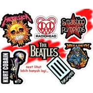 Band stickers, LAPTOP TUMBLER STICKERS, helmet suitcases, motorcycle stickers, BAND STICKERS, nirvan