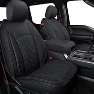 LUCKYMAN CLUB Q7 F150 Full Set Seat Covers, Fit 2015-2022 Ford F150 and 2017-2022 F250 F350 F450 (Fu