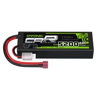 OVONIC 2S Lipo Battery 50C 5200mAh 7.4V Lipo Battery with Dean-Style T Connector for 1/8 1/10 RC Car