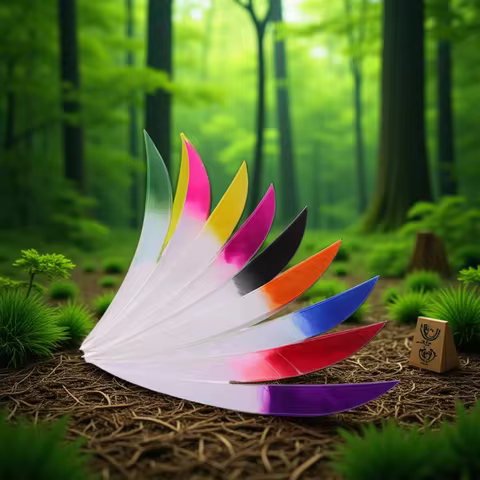 50pcs Archery Turkey Feather 5Inch Arrow Fletching Right Wing Fletches Vanes Bow Arrow Hunting Shoot