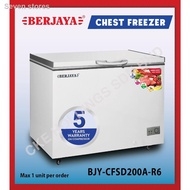 ✙✿Berjaya Premium 160L Chest Freezer BJY-CFSD200A-R6 (White) 5 YEARS Compressor warranty