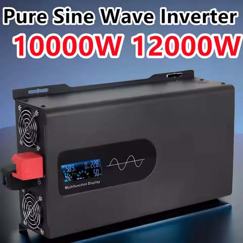 12KW Pure Sine Wave Inverter 12V 24V 48V 72V 96V To AC 220V 110V 10000W 12000W Solar Power Inverter 