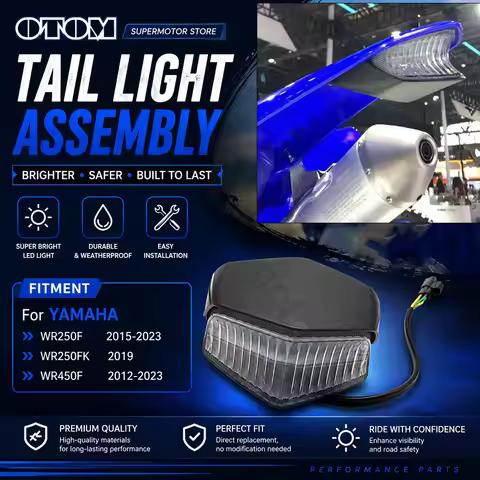 2012-2023 For YAMAHA Motorcycle Tail Light Rear Fender Taillight Lamp Assembly WR250F WR250FK WR450F