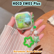 【Original boutique】For HOCO EW03 Plus Case Earphone Case DIY Floral Pattern Soft Silicone Casing
