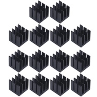 Easycargo 10pcs 12mm Heatsink 12mmx12mmx12mm + pre Applied 3M 8810 Thermal Conductive Adhesive Tape 