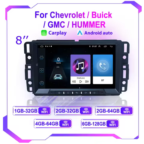 8 Inch Android Car Radio for Chevrolet Silverado GMC Sierra Impala Traverse Avalanche Express Yukon 