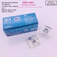 Pin đồng hồ đeo tay 364 / 621 / SR621SW Renata Thuỵ Sĩ hộp 10 viên Chất lượng tốt Pin - VPP Kiều A