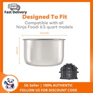 Stainless Steel InnerPot OL550, 300, 350 Insert Liner Accessory with Ninja Foodi 6.5Quart Pressure C