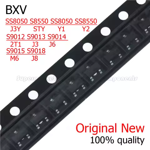50PCS S8050 S8550 SS8050 SS8550 S9012 S9013 S9014 S9015 S9018 J3Y STY Y1 Y2 2T1 J3 J6 M6 J8 Transist