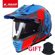 LS2 MX436 Twin Shield Motocross Helmet double lens PIONEER EVO Motorcycle Helmets off road capacete moto casco casque