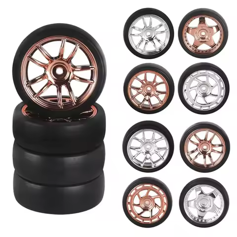 1:18 LDRC AE86 A86 LD1801 LD1802 LD1803 LD1804 A01 A02 4pcs 31mm RC Hard Drift Tire Wheel Hard Tyre 