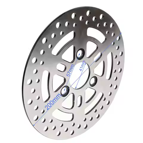 200mm/220mm Motorcycle Rotors Brake Caliper Disk Disc Front Rear Wheel 3 hole 57mm for Pitbike Stree