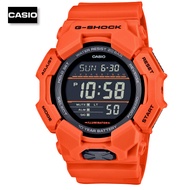 Velashop นาฬิกาข้อมือผู้ชายคาสิโอ Casio G-Shock Standard Digital สายยางเรซิ่นสีส้ม รุ่น GD-010-4DR G