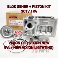 Blok seher + piston kit Vixion 150 Old New NVL Lightning Yamaha 1PA / 3C1 kualitas sangat bagus Pres