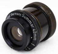 Leica Leitz 徠卡 SUMMAR 42mm f2.0 RMS 顯微鏡鏡頭罕見可調光圈超級微距鏡頭