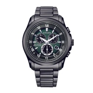 CITIZEN BL5547-89X ECO-DRIVE CHRONOGRAPH GREEN DIAL STAINLESS STEEL STRAP MEN'S WATCH