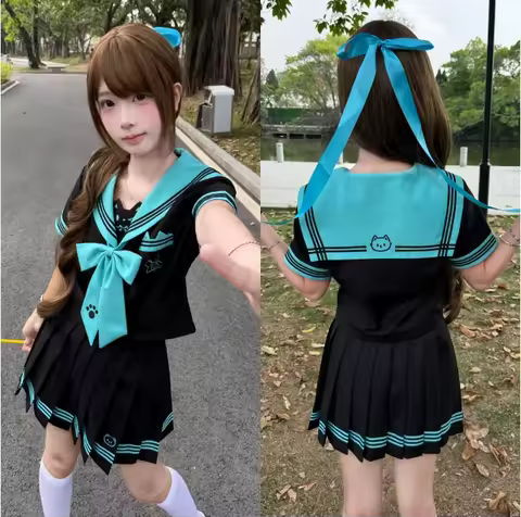 Japanese Sailor Uniform High School Girls' Student Uniform JK Uniform Set