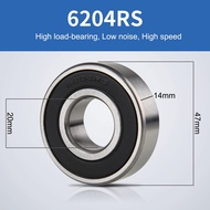 10Pcs Bearing 6204RS 6203zz Deep Groove Ball Bearin Metal Shielded Rubber Shielded