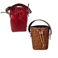 Tas Fendi Mini Tresor Red And Brown Original
