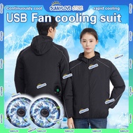 Men's Fan Air-Conditioning Clothing Fan Jacket Sunscreen And Cooling Outdoor Work Clothes