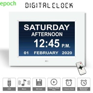 EPOCH Digital Clock Electronic Dashboard Table Large Dementia LCD Screen Home Decor