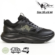 Lightweight Black Sports Shoes Size 38-44