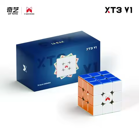 2024 New Qiyi XT3 V1 3x3 Cube Pioneer UV Magnetic Magic Speed Cube Stickerless XT3 3x3x3 Fidget Toys