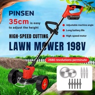Mesin Rumput Bateri998VF Lawn Mower Rechargeable Grass Cutter Cordless Grass Trimmer Electric Pemoto