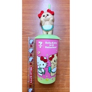 711 All Cafe cute Hello Kitty X Butterbear coffee cup (22oz)