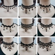Black Clavicle Necklace Women Neck Necklace Lace Necklace Scar Cover Collar Lace Collar Collar Decor