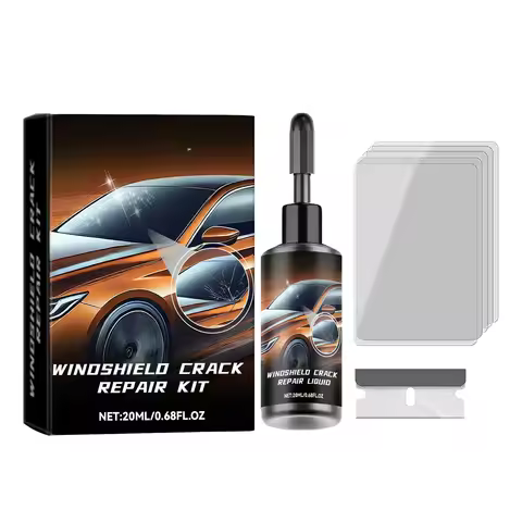 Windshield Repair Kit, Quick Repair Cracks Clear Vision Refurbishment Repair Fluid Kit