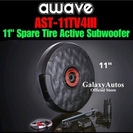 Awave AST-11TV4lll 11inch Spare Tire Active Subwoofer Free OG 10GA Subwoofer Kit