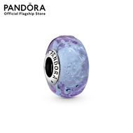 Pandora Lavender Wavy Murano Glass Charm เครื่องประดับ ชาร์ม ชาร์มสร้อยข้อมือ ชาร์มแพนดอร่า แพนดอร่า