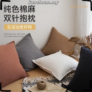 Black Cushion Cover 45x45 55x55cm Soft Linen Cushion Case White Simple Ikea Cushion Covers Pillow Ca