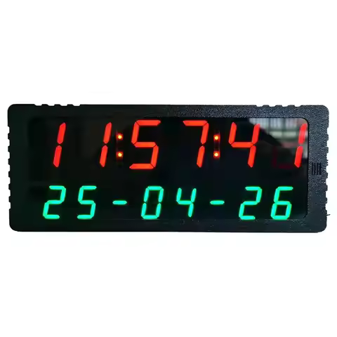 Alarm Clock WIFI Clock Network Timing LED Electronic Clock Display TIME Year Month Day Hour Minute S